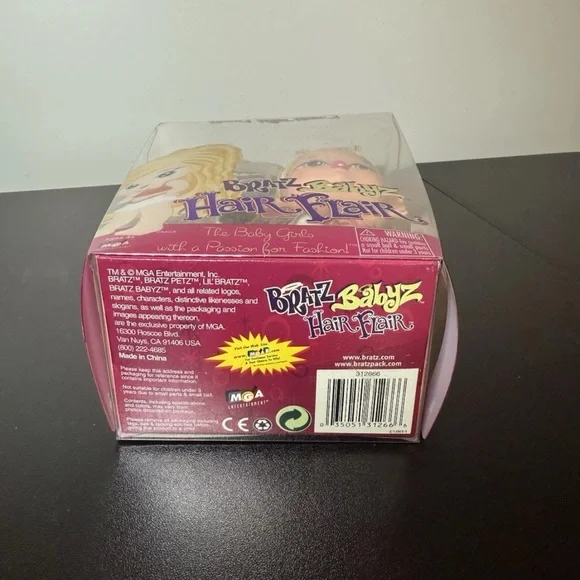 RARE Bratz Babyz Hair Flair Cloe 2006 1st Edition NIB - Picture 5 of 6